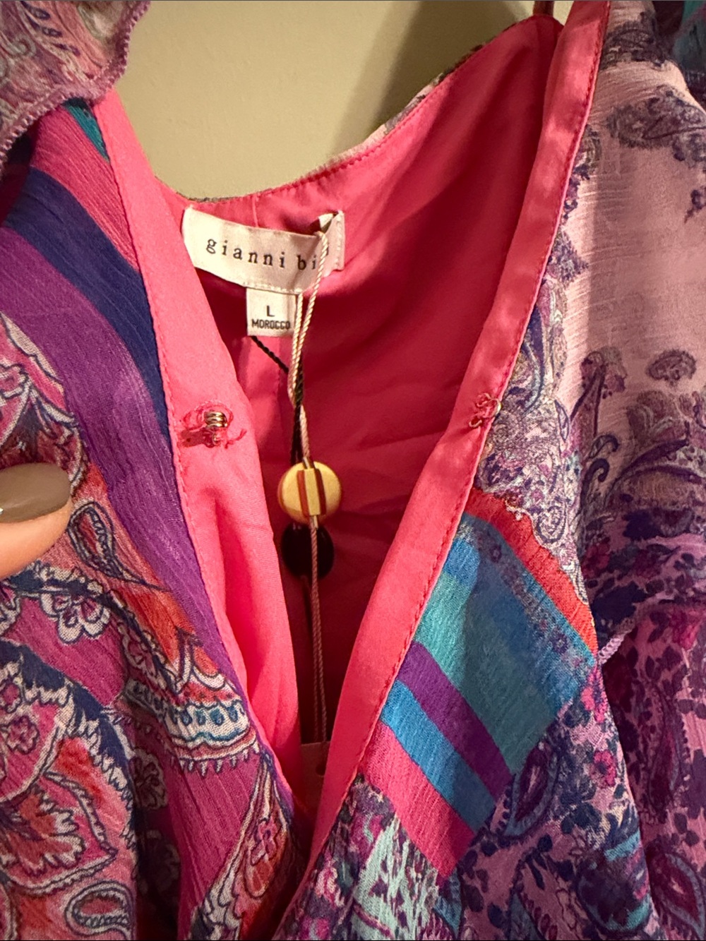 Gianni Bini Isabella Ruffled
High-Low Midi Wrap Dress L - Picture 7 of 12